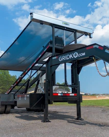 36" rail gooseneck roll off trailer, 30,000 lb gvwr . GKG-2030E (20' model)
