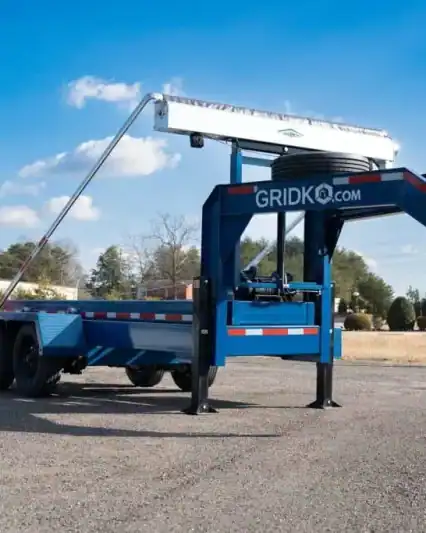 36" rail gooseneck roll off trailer, 20,000 lb gvwr . GKG-1620E (16' model)
